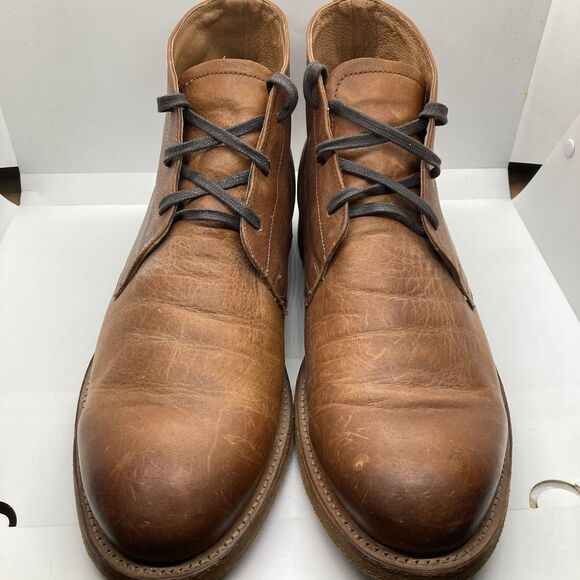Frye Bowery Chukka Mens 12D Brown Shoes Boots